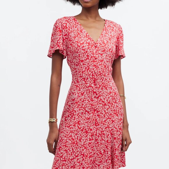 Flutter Sleeve Mini Dress - Picture 2 of 7